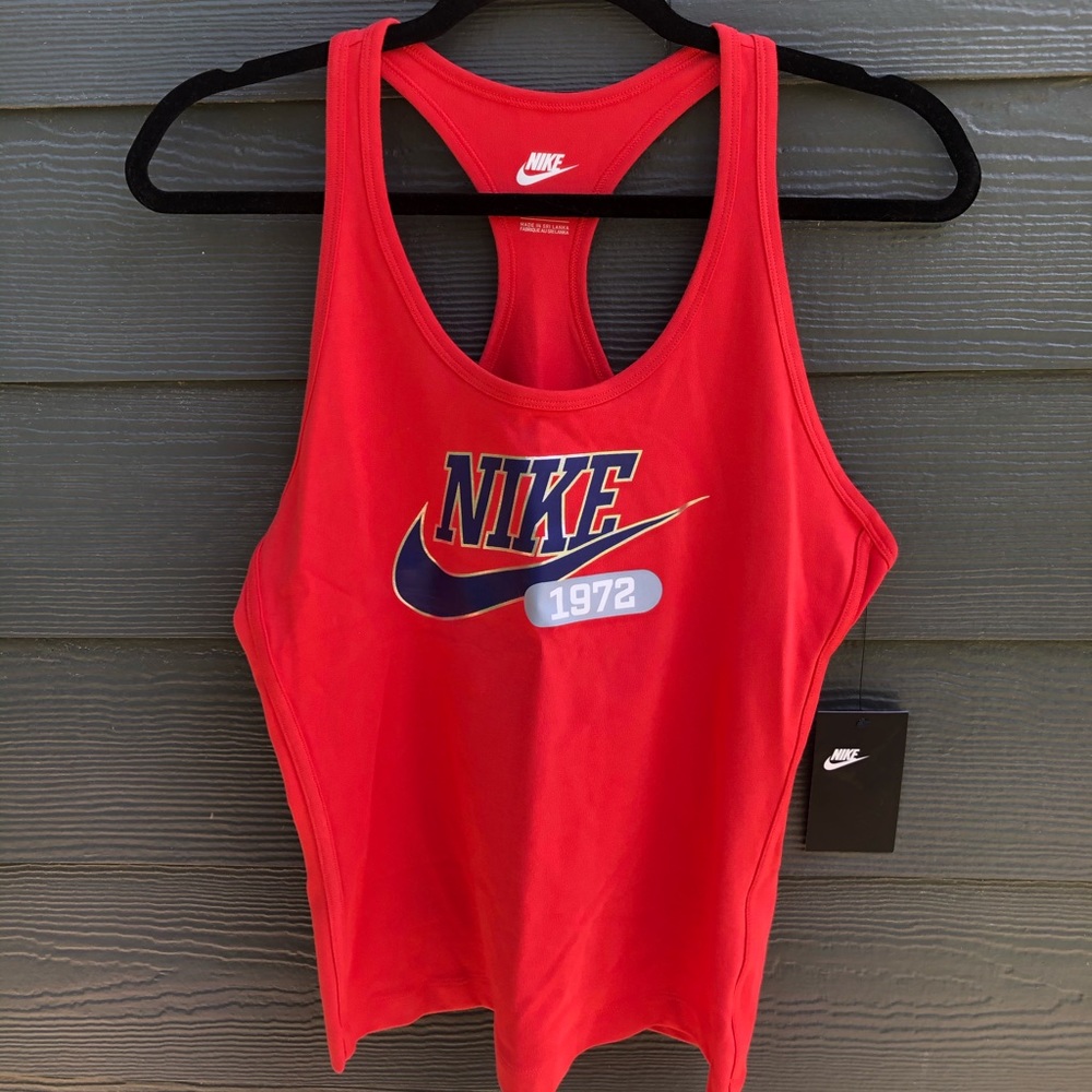 Red Nike tank top